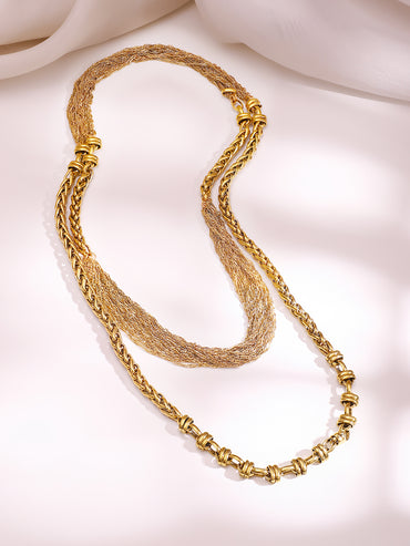 Gold Plated Dual layered Necklace