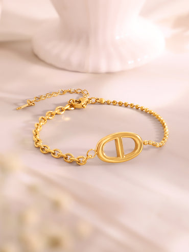 Demi Fine 18k Gold Plated Stainless Steel Loop Design Combo Set