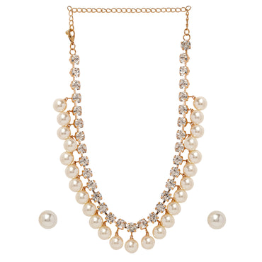Regal Pearl Necklace Set