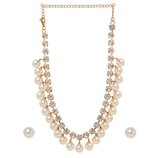 Regal Pearl Necklace Set