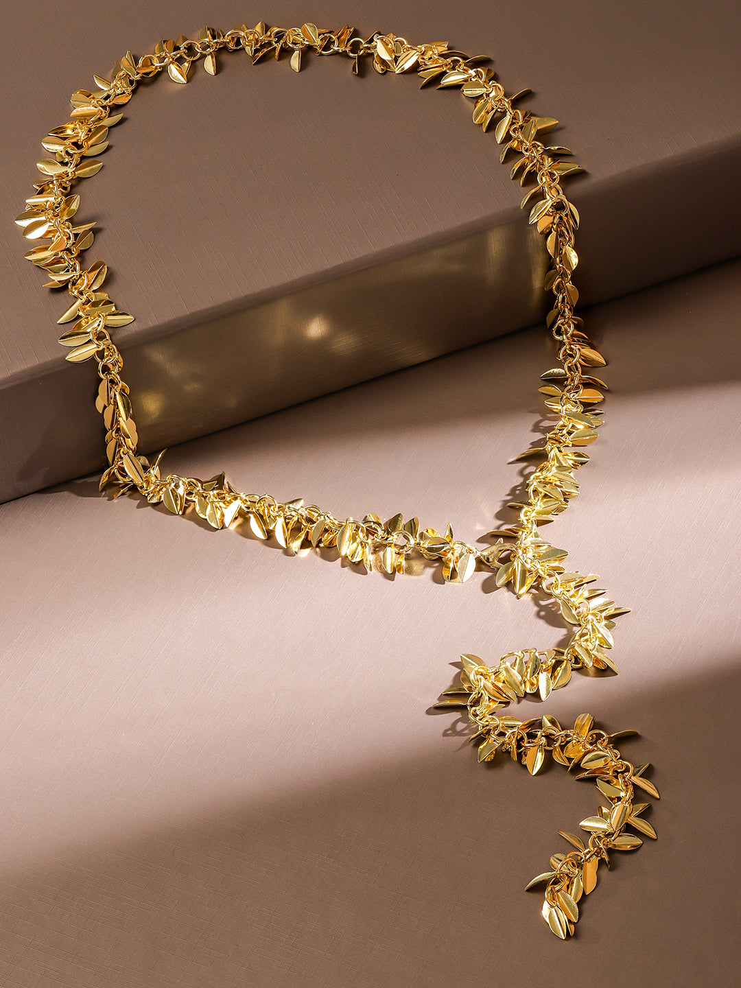 Leaf Design Golden Necklace