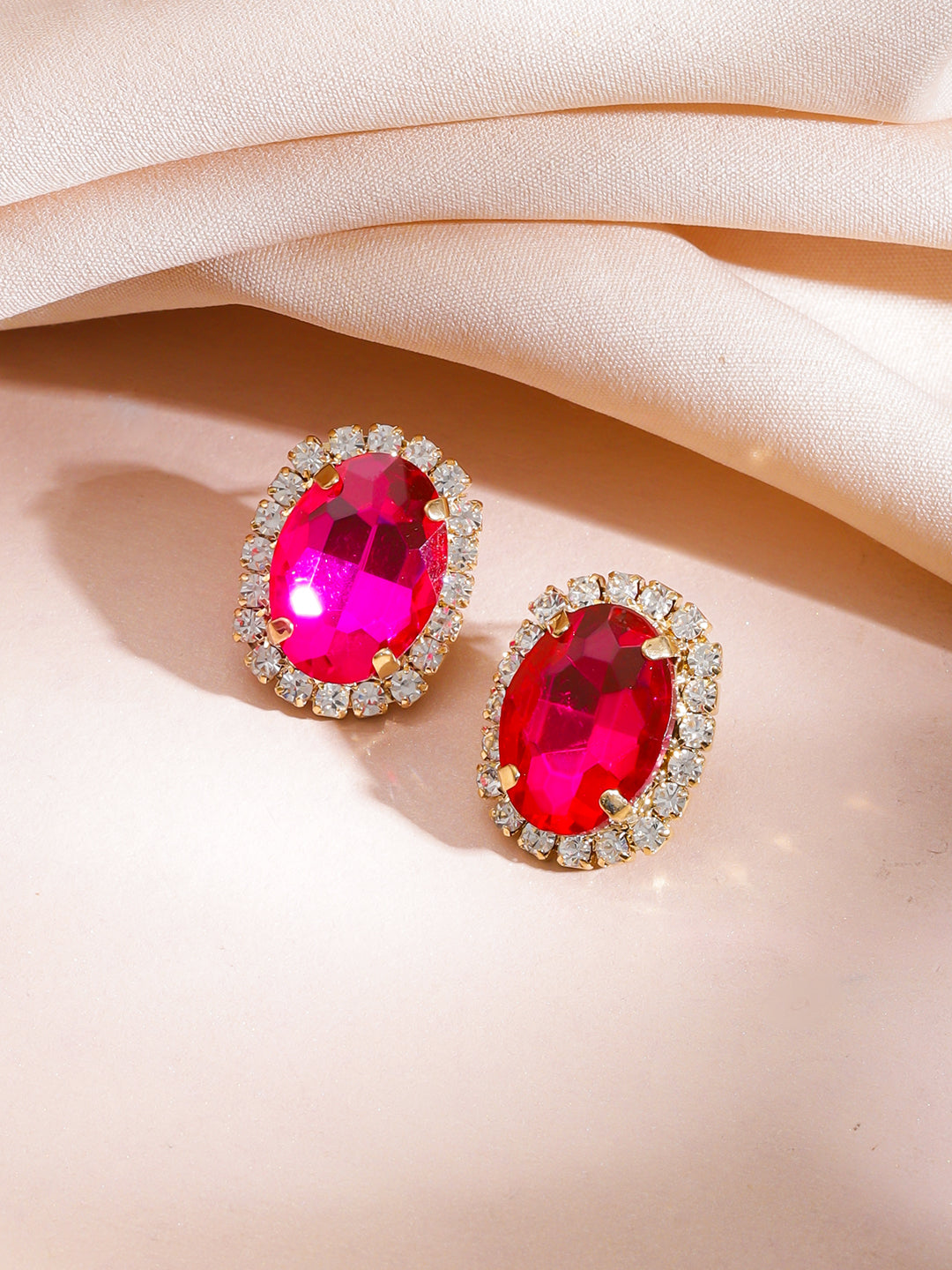 Multicolour Crystal Glam Necklace Set