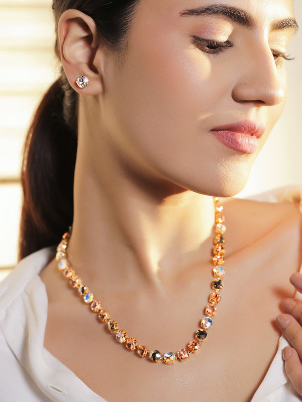 Multicolor Crystal Necklace Set