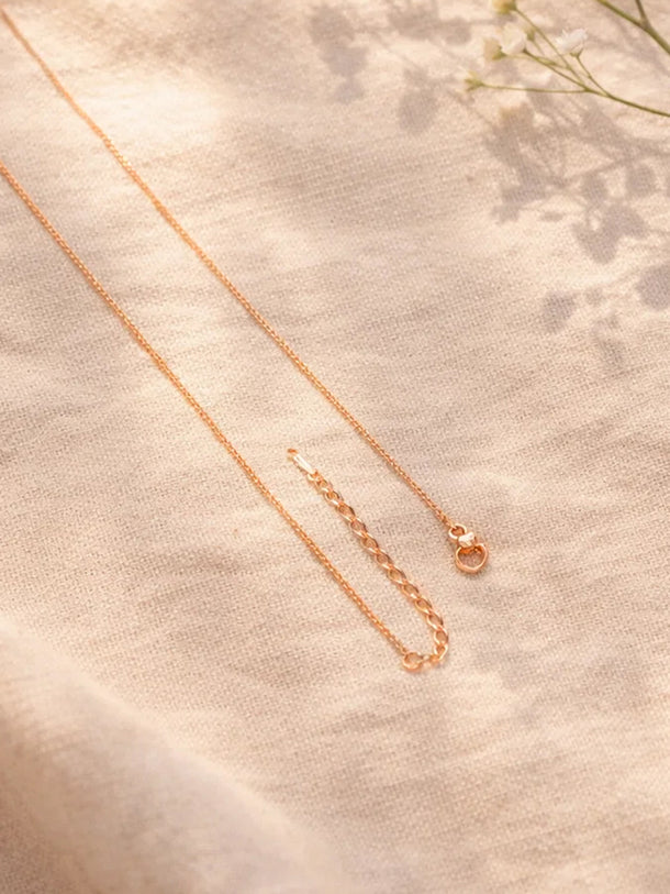 Demi Fine Rose Gold Plated Interlocked Crystal Pendant Necklace | Anti Tarnish