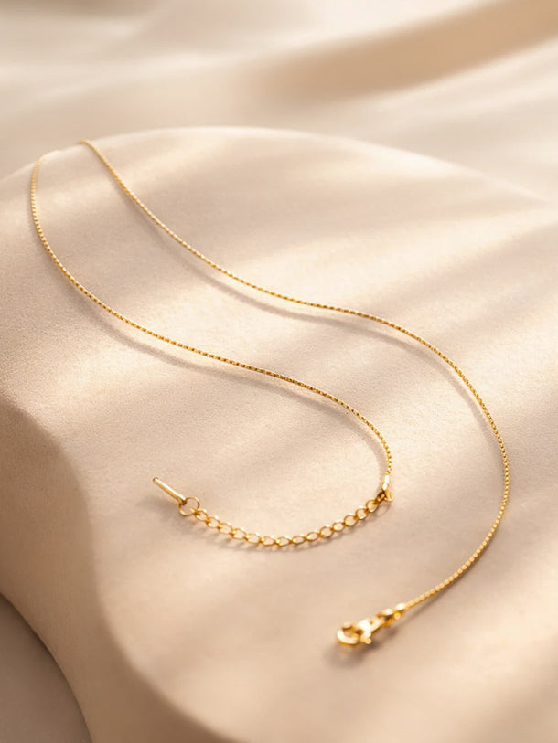 Demi Fine 18K Gold Plated Heart Charm Pendant Chain Necklace | Anti Tarnish