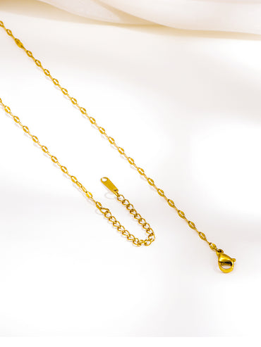 Demi Fine 18K Gold Plated Twisted Chain Heart Pendant Necklace | Anti Tarnish