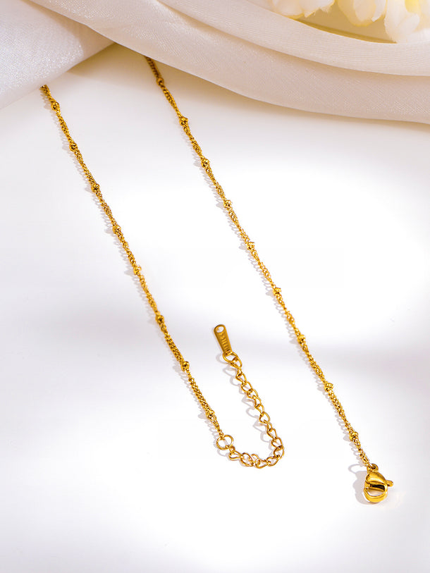 Demi Fine 18K Gold Plated Enamel Heart Charm Pendent Necklace | Anti Tarnish