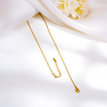 Demi Fine 18K Gold Plated Black Enamel Heart Pendant Necklace | Anti Tarnish