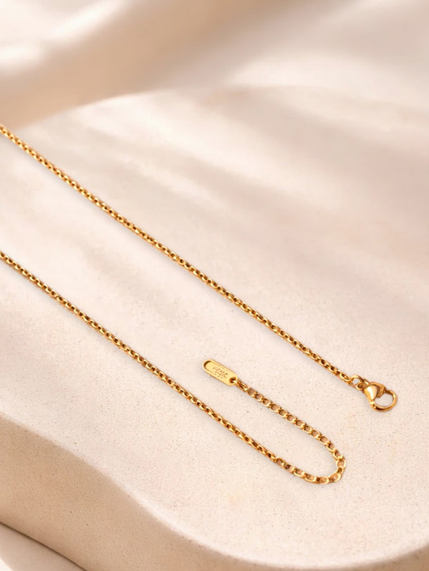 Demi Fine 18K Gold Plated Rose Enamel Pendant Necklace | Anti Tarnish