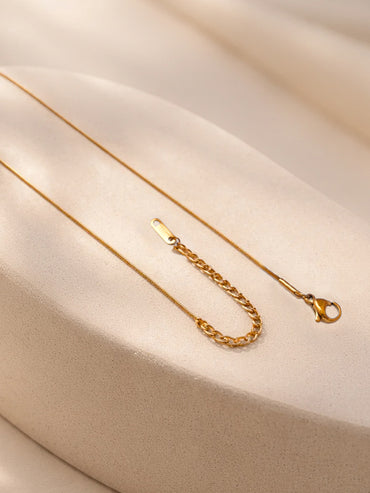 Demi Fine 18K Gold Plated Shell Pendant Snake Chain Necklace | Anti Tarnish