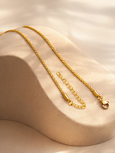 Demi Fine 18K Gold Plated Puffy Heart Pendant Chain Necklace | Anti Tarnish