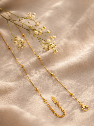 Demi Fine 18K Gold Plated Clover Pendant AD Detail Necklace | Anti Tarnish