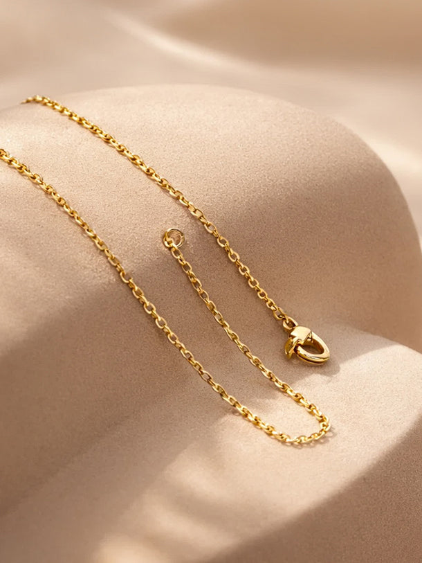 Demi Fine 18K Gold Plated Wave Curve Design Pendant Necklace | Anti Tarnish