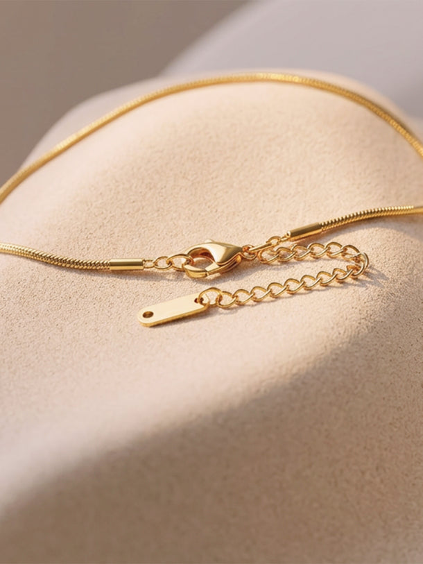 Demi Fine 18K Gold Plated Irregular Enamel Pendant Necklace | Anti Tarnish