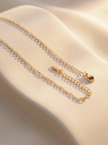 Demi Fine 18K Gold Plated Alphabet S Minimal Pendant Necklace | Anti Tarnish