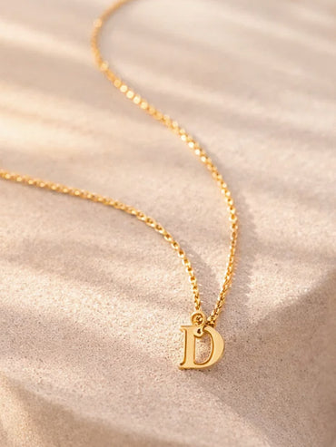 Demi Fine 18K Gold Plated Letter D Pendant Necklace | Anti Tarnish