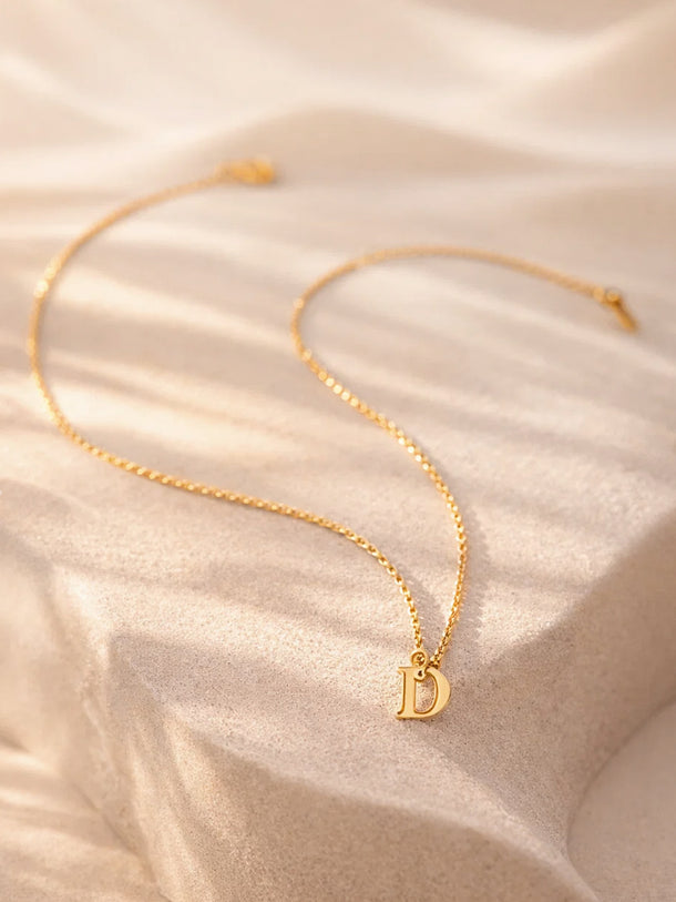 Demi Fine 18K Gold Plated Letter D Pendant Necklace | Anti Tarnish