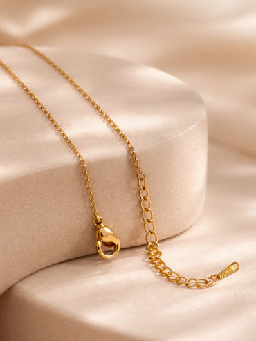 Demi Fine 18K Gold Plated Alphabet N Coin Pendant Necklace | Anti Tarnish
