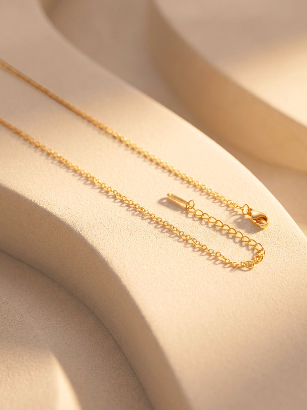 Demi Fine 18K Gold Plated Alphabet M Puffy Pendant Necklace | Anti Tarnish