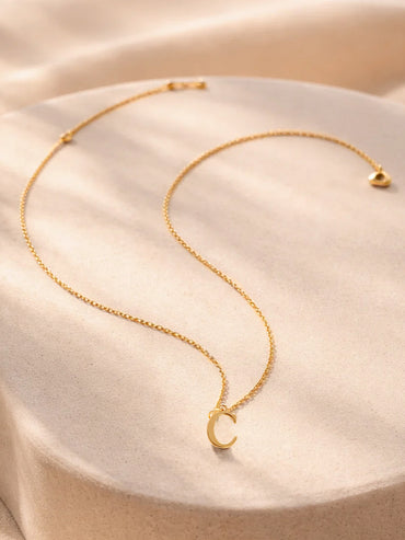 Demi Fine 18K Gold Plated Letter C Pendant Necklace | Anti Tarnish