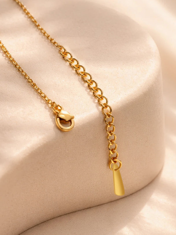 Demi Fine 18K Gold Plated Alphabet K Coin Pendant Necklace | Anti Tarnish