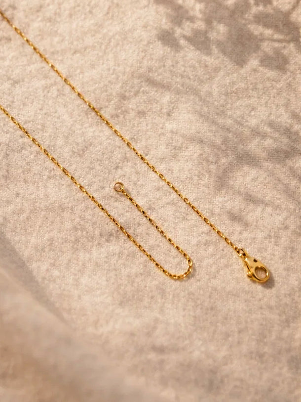 Demi Fine 18K Gold Plated Alphabet S Enamel Pendant Necklace | Anti Tarnish