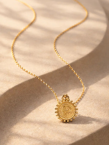 Demi Fine 18K Gold Plated Letter P Pendant Necklace | Anti Tarnish