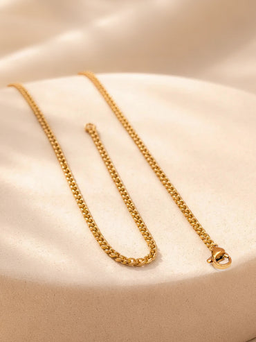 Demi Fine 18K Gold Plated Alphabet A Enamel Pendant Necklace | Anti Tarnish