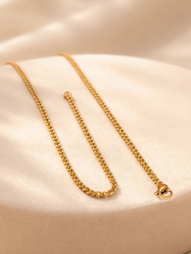 Demi Fine 18K Gold Plated Alphabet A Enamel Pendant Necklace | Anti Tarnish