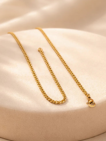 Demi Fine 18K Gold Plated Alphabet P Puffy Pendant Necklace | Anti Tarnish