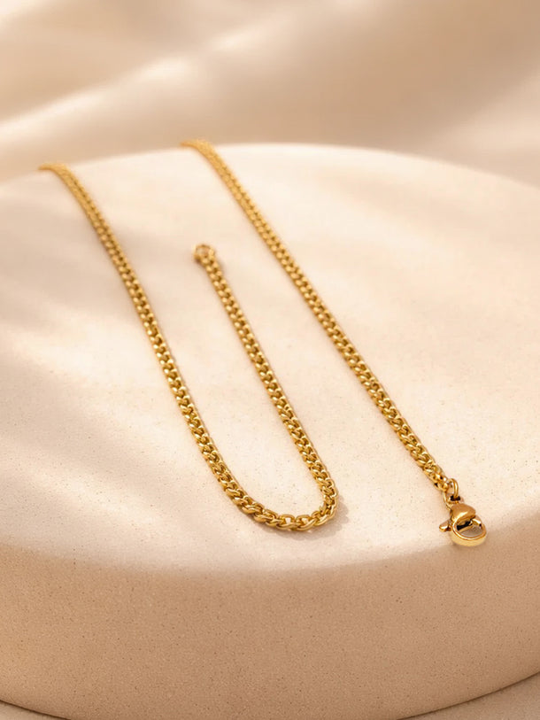 Demi Fine 18K Gold Plated Alphabet P Puffy Pendant Necklace | Anti Tarnish