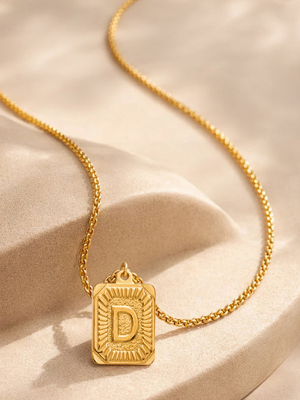 Demi Fine 18K Gold Plated Letter D Pendant Necklace | Anti Tarnish