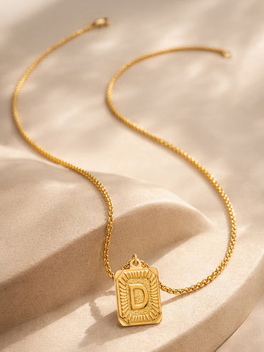 Demi Fine 18K Gold Plated Letter D Pendant Necklace | Anti Tarnish