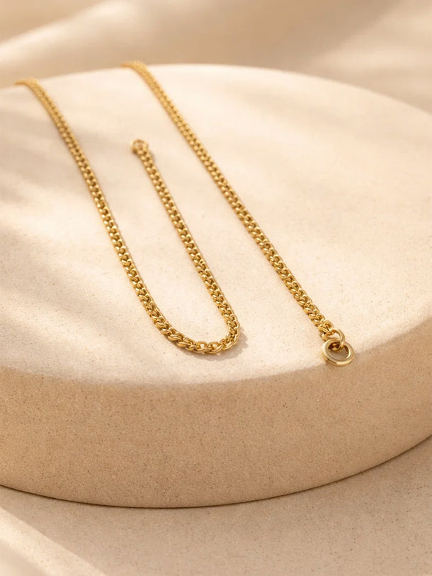 Demi Fine 18K Gold Plated Alphabet C Minimal Pendant Necklace | Anti Tarnish
