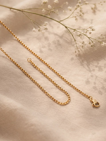 Demi Fine 18K Gold Plated Alphabet I Puffy Pendant Necklace | Anti Tarnish