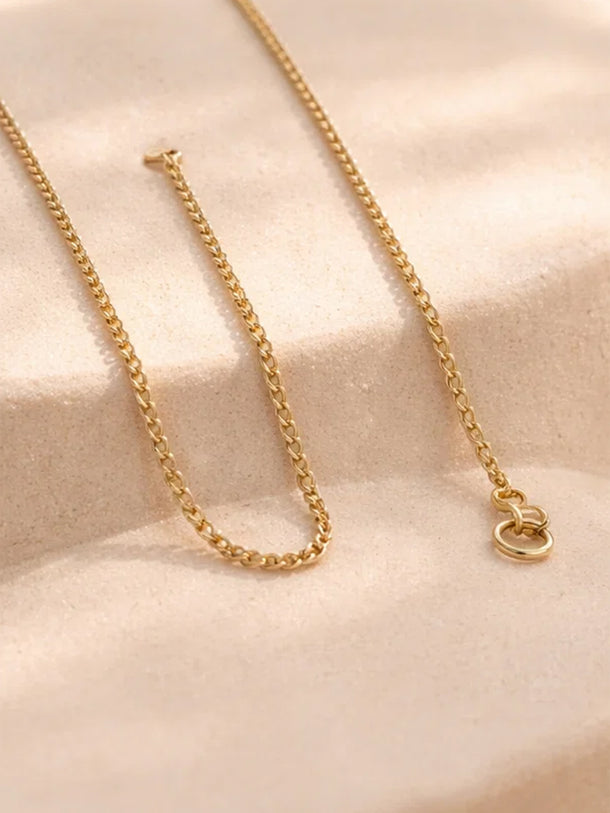 Demi Fine 18K Gold Plated Alphabet J Enamel Pendant Necklace | Anti Tarnish