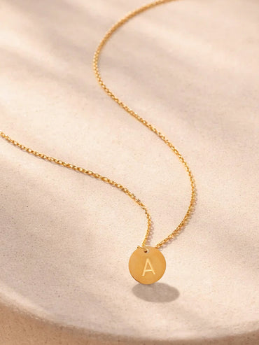 Demi Fine 18K Gold Plated Letter A Pendant Necklace | Anti Tarnish