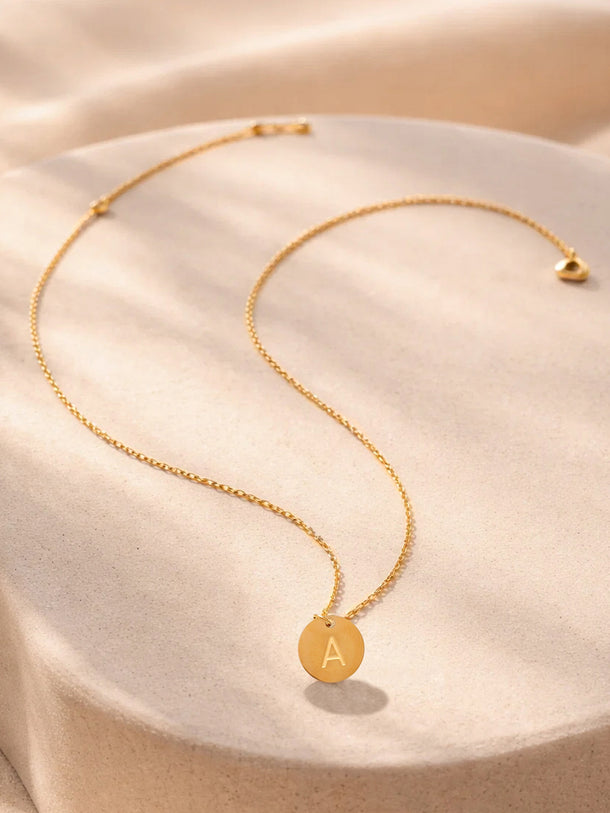 Demi Fine 18K Gold Plated Letter A Pendant Necklace | Anti Tarnish