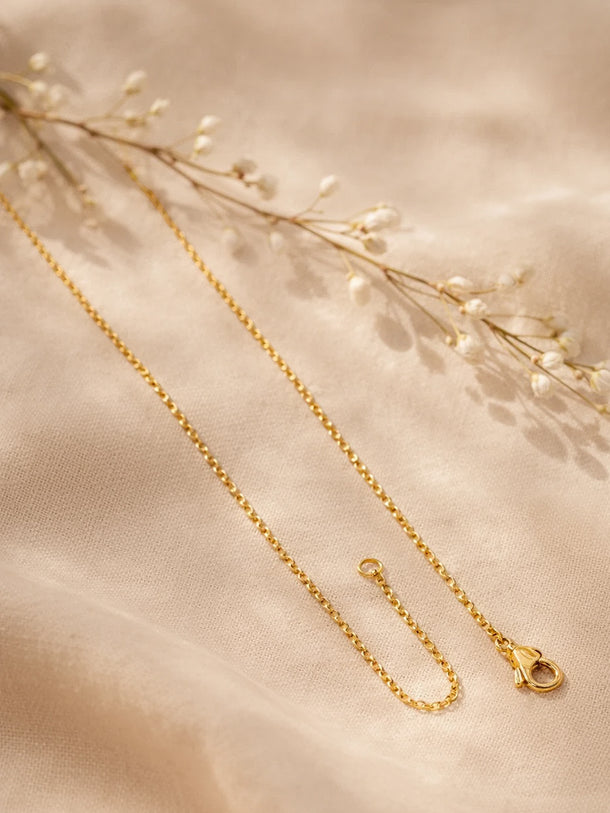 Demi Fine 18K Gold Plated Alphabet P Minimal Pendant Necklace | Anti Tarnish