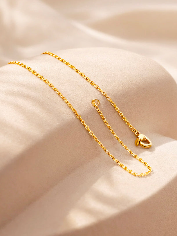 Demi Fine 18K Gold Plated Alphabet N Enamel Pendant Necklace | Anti Tarnish