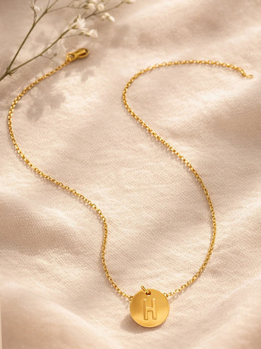 Demi Fine 18K Gold Plated Letter H Pendant Necklace | Anti Tarnish