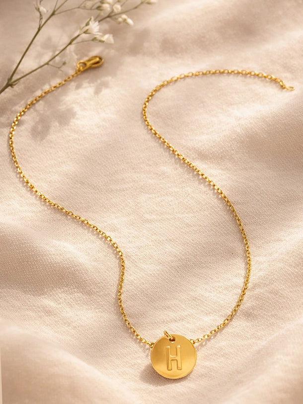 Demi Fine 18K Gold Plated Letter H Pendant Necklace | Anti Tarnish
