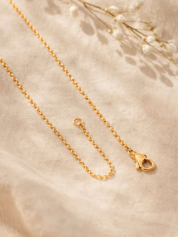 Demi Fine 18K Gold Plated Alphabet I Minimal Pendant Necklace | Anti Tarnish