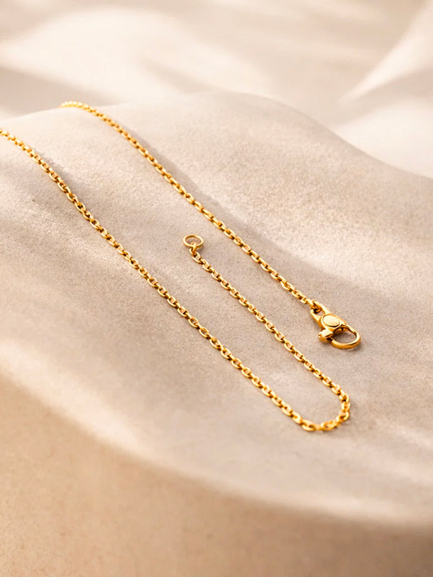 Demi Fine 18K Gold Plated Alphabet M Puffy Pendant Necklace | Anti Tarnish