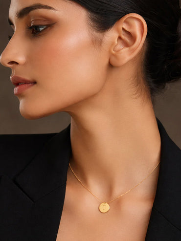 Demi Fine 18K Gold Plated Letter T Pendant Necklace | Anti Tarnish