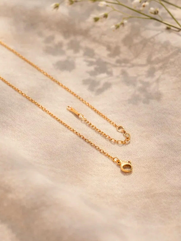 Demi Fine 18K Gold Plated Alphabet K Puffy Pendant Necklace | Anti Tarnish