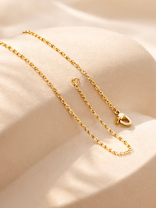 Demi Fine 18K Gold Plated Letter E Pendant Necklace | Anti Tarnish