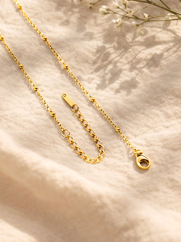 Demi Fine 18K Gold Plated Alphabet R Engraved Pendant Necklace | Anti Tarnish