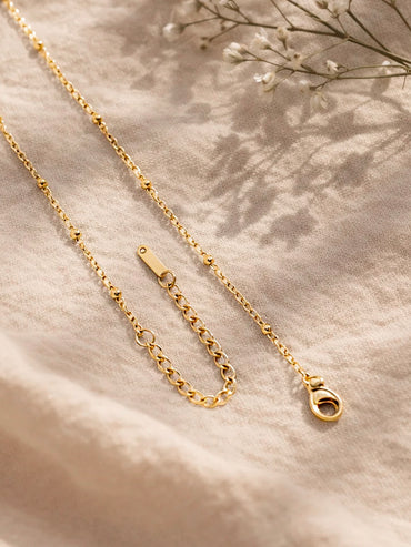 Demi Fine 18K Gold Plated Alphabet S Minimal Pendant Necklace | Anti Tarnish
