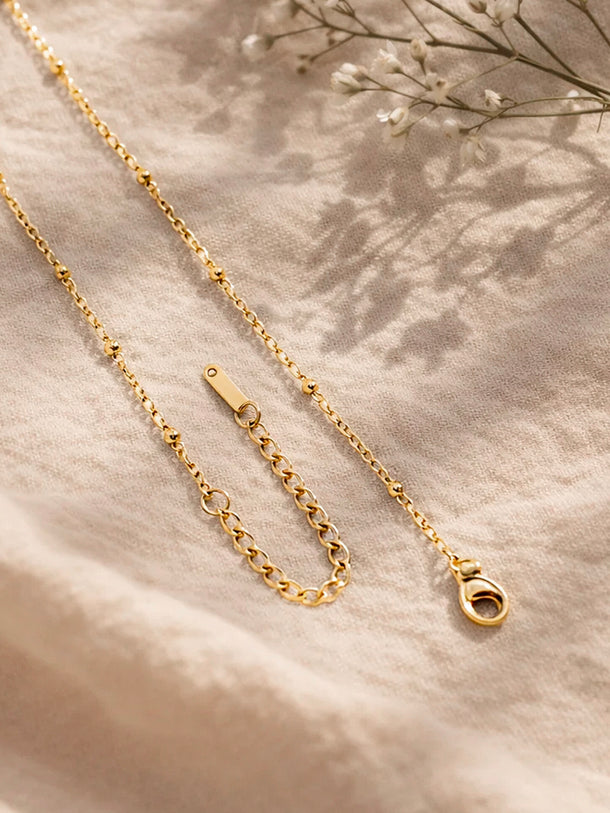 Demi Fine 18K Gold Plated Alphabet S Minimal Pendant Necklace | Anti Tarnish